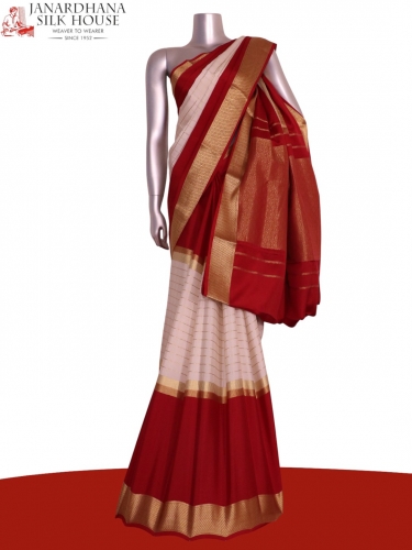 Pure Mysore Crepe Silk Saree